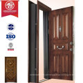 Fábrica Custom Panel Design Porta blindada, Steel Turkey Doors Exteriores Swing Doors, Moda Turkish Security Door